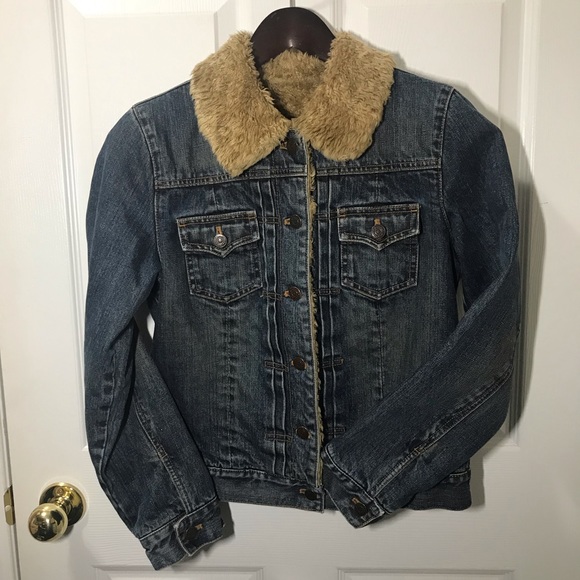 Gap Denim lined with faux fur - Picture 1 of 6